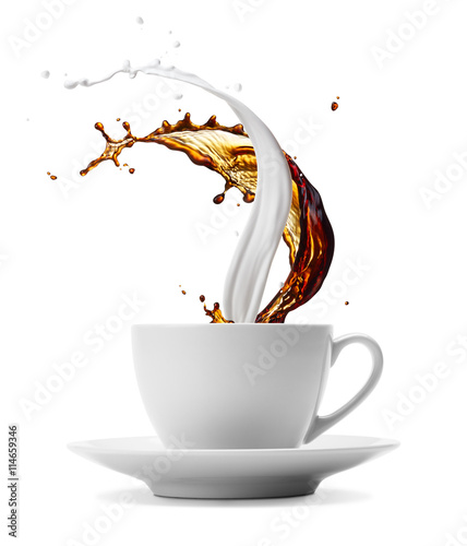 Fototapeta coffee and milk