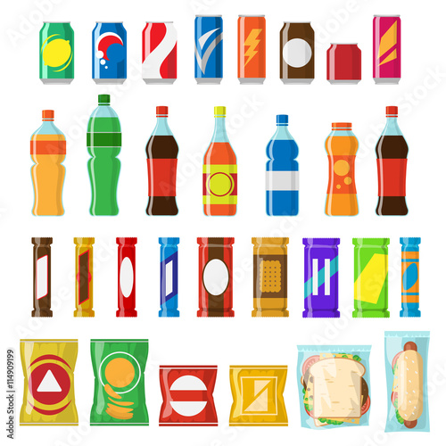 Flat machine products food and drinks