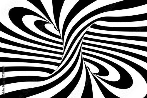 czarny-i-bialy-abstrakt-spirali-tlo-3d-ren