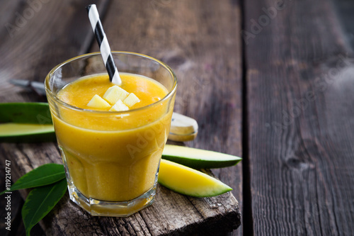 Fresh mango smoothie
