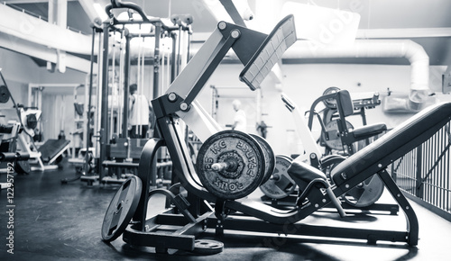 Salle de fitness effet vintage
