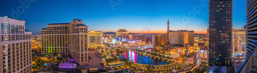 Aerial view of Las Vegas strip