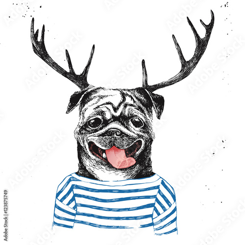 recznie-rysowane-ubrane-mops-w-stylu-hipster