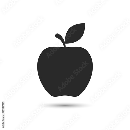 Apple icon vector isolated illustration.