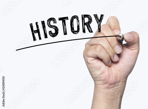 history written by hand