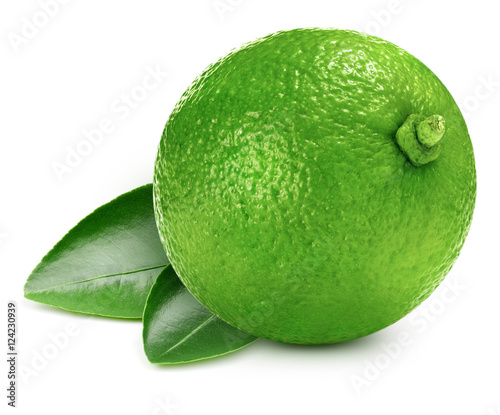 lime isolated on white
