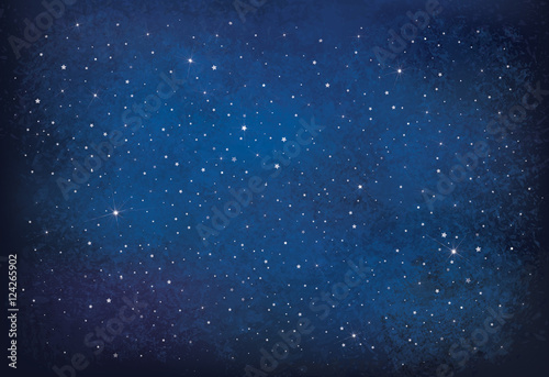 Vector night starry sky background.