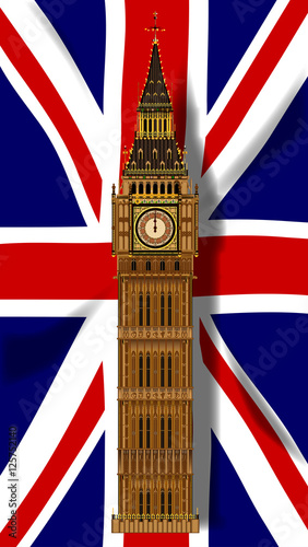 Union Jack Flag with Big Ben