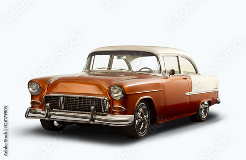 chevrolet-bel-air-rocznik-1995,-biale-tlo,-plakat