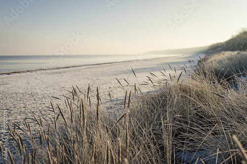 Fototapeta Ostsee Strand im Winter