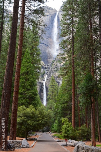 Poster Three tiers of Yosemite Falls, tallest waterfall in North America