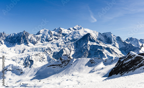 Panoramic view of Mont Blanc Massif © JackStock