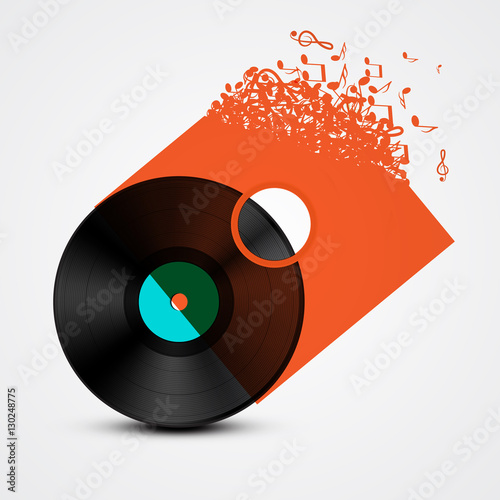 disco-de-vinilo-lp-con-cubierta-transparente-hecha-de-notas-musicales-resumen-ilustracion-vectorial
