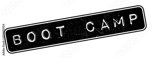 Boot Camp rubber stamp. Grunge design with dust scratches. Effects can be easily removed for a clean, crisp look. Color is easily changed.