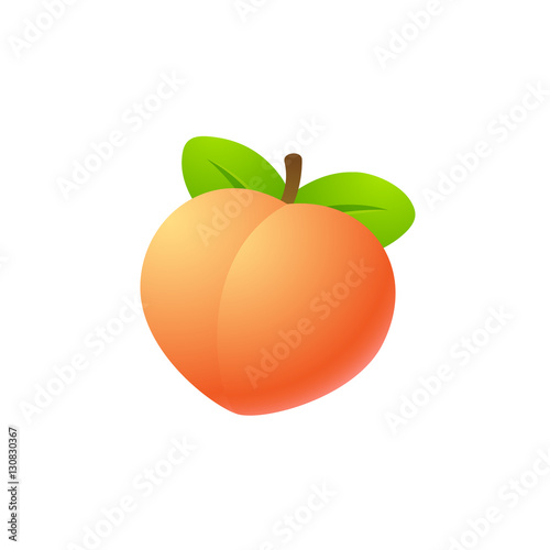 Isolated peach illustration © sudowoodo