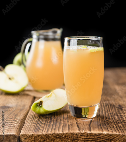 Portion of Juice (apple) (selective focus)