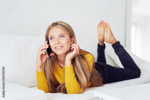 Young woman using mobile phone