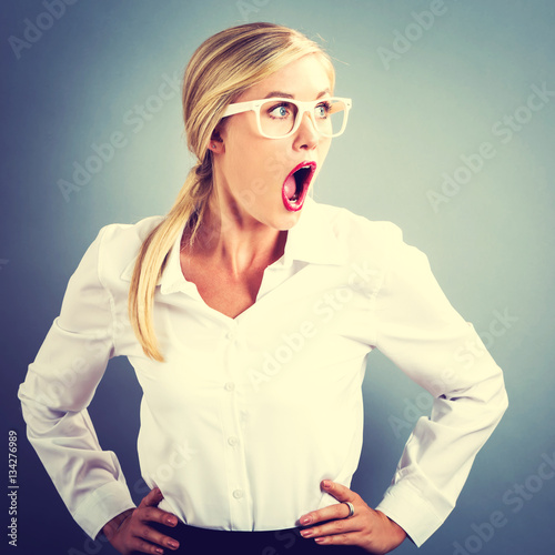 Unhappy young woman
