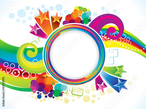 abstract artistic colorful rainbow explode