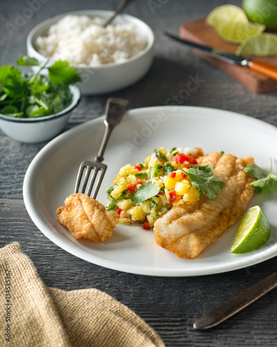 Fish With Pineapple Jalapeno Salsa