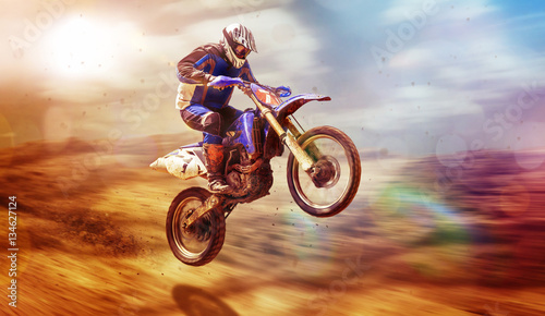 motocross,-sport-motorowy,-skoki-freestyle,-plakat