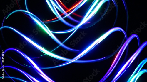 Lichter fotografiert mit langer Belichtung