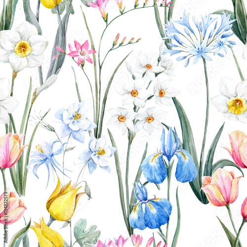 watercolor-vector-floral-pattern