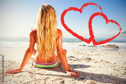 a woman getting a tan 