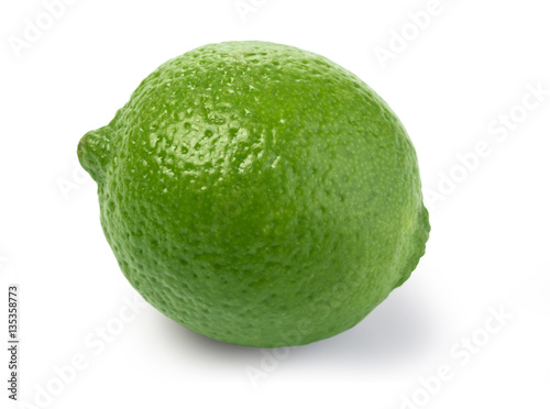 Fresh lime isolated on white