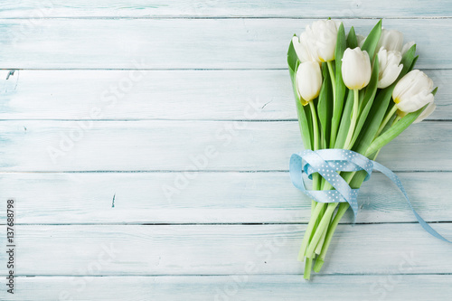 White tulips