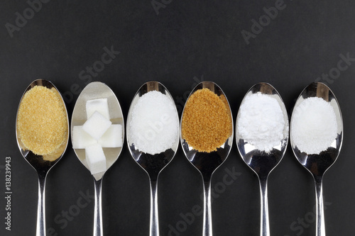 different kinds of sugar © monropic