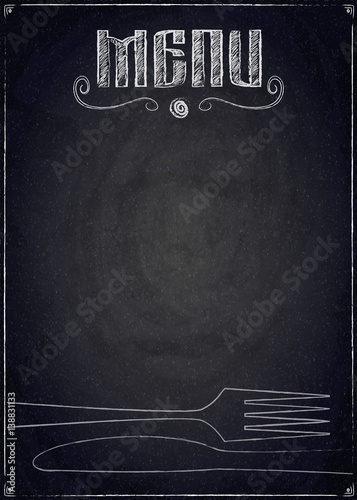 menu-restauracja-na-czarnym-chalkboard-tle