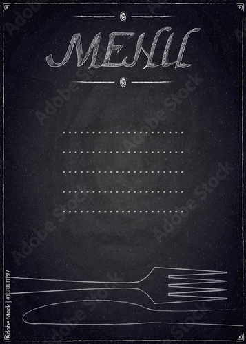 menu-restauracja-na-czarnym-chalkboard-tle