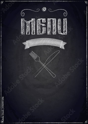menu-restauracja-na-czarnym-chalkboard-tle