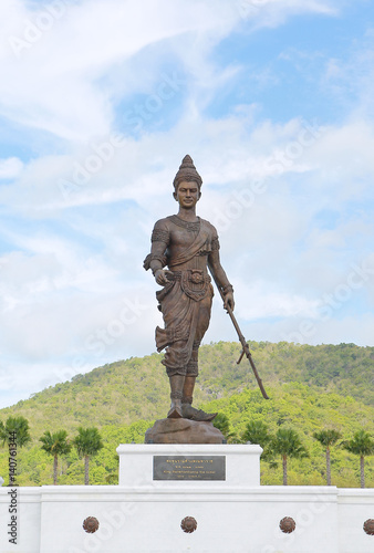 Poster Hua Hin , Thailand : King Ramkhamheang statue at Raja Bhakti park ,The Great King of Thailand monument new landmark in Hua Hin, Thailand