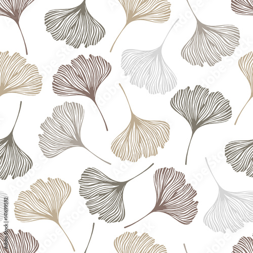 kwiatowy-wzor-z-lisci-ginkgo-ilustracji-wektorowych