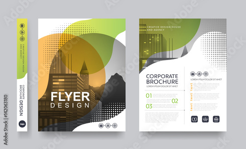 poster flyer pamphlet brochure cover design layout space for photo pamphlet layout