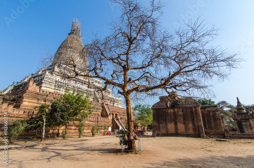 Poster Shwesandaw Pagoda is a Buddhist pagoda located in Bagan, Myanmar.