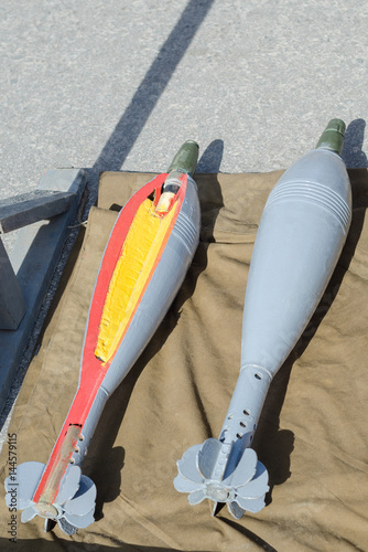 Poster Anti tank rocket-propelled grenades in a munition producing factory