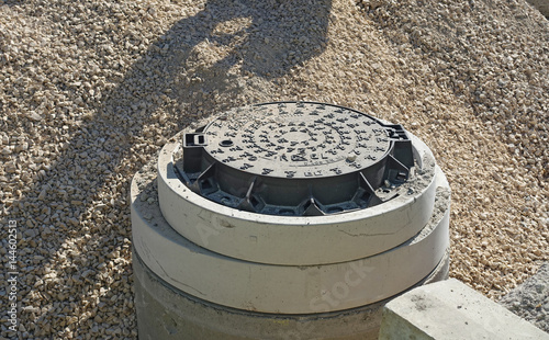 installation de la bouche d'égout
