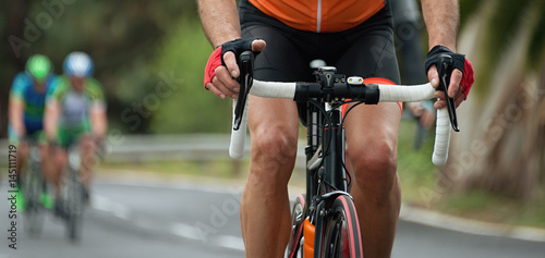 Cycling competition,cyclist athletes riding a race