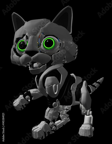 Robotic Kitten, Eyes Glow
