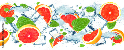 Grapefruit splash water