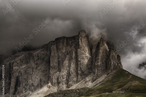 Clouds over the mountains