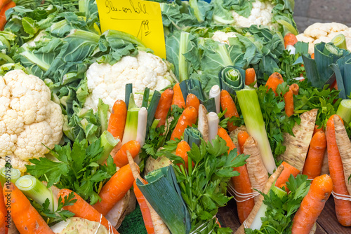 Mixed vegetables for sale at a market