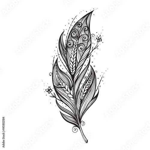 isolieren-feder-symbol-vektor-illustration