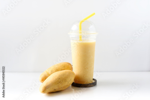 Fresh mango juice ready to drink