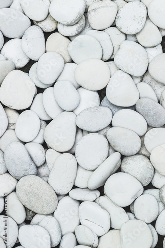  White stone pebbles texture