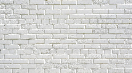 Fototapeta white painted brick wall background.