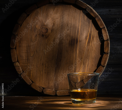 whiskey on a wooden